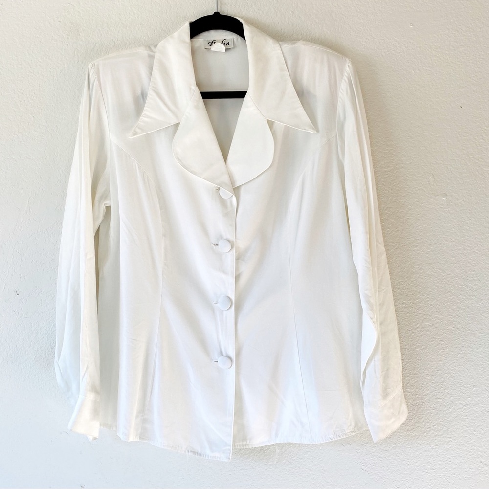 Vintage White Blouse